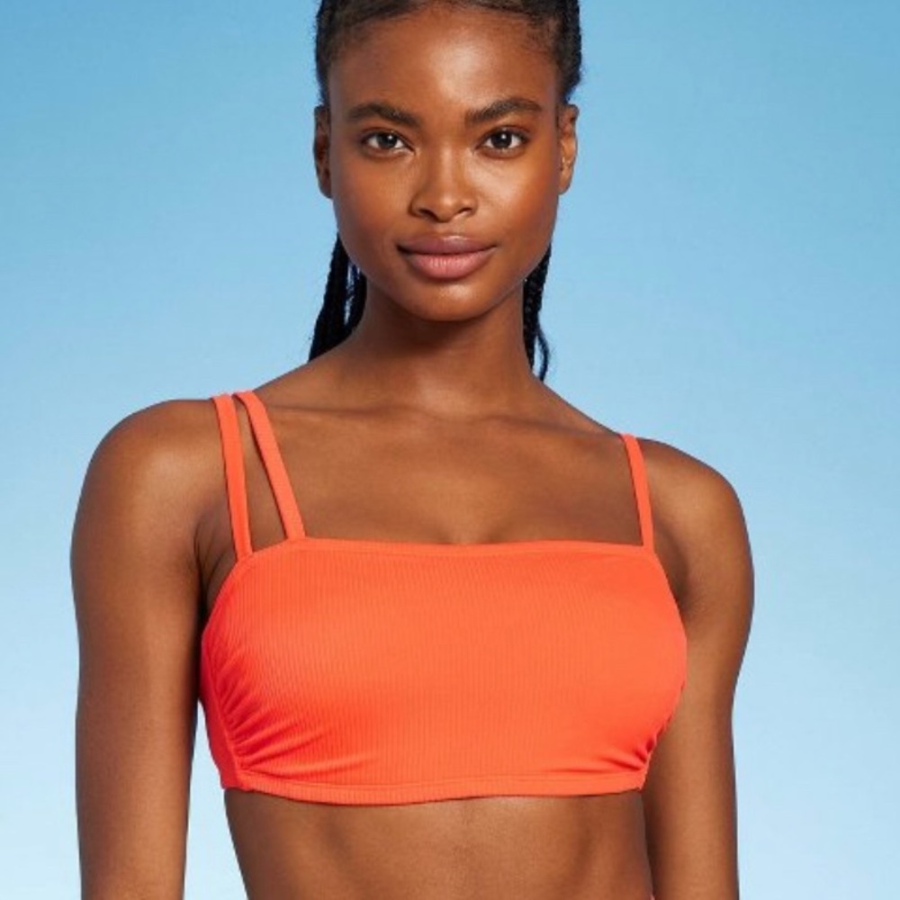 Xhilaration Ribbed Strappy Bikini Top